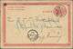 China - Ganzsachen: 1897/98, Cards 1 C. CIP Resp. ICP From "SHANGHAI" To Hong Kong Ea. W. Arrival, R - Ansichtskarten