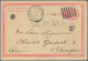 China - Ganzsachen: 1898. Imperial Chinese Post Postal Stationery Card 1c Pink Tied By 'Pa Kua' Chop - Ansichtskarten