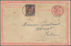 China - Ganzsachen: 1897, Card ICP Used As Form With French Offices Ovpt. 16 C./25 C. In Red, Tied " - Ansichtskarten