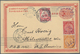 China - Ganzsachen: 1898, Card CIP 1 C. Reply Part Uprated Coiling Dragon 1 C., 2 C. Tied Oval Bilin - Postcards