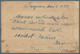 China - Ganzsachen: 1898, Card ICP 1 C. Uprated Carps 30 C. (oxydized) Tied Bilingual Dater "TANGSHA - Postcards
