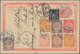 China - Ganzsachen: 1897, Card ICP 1 C. Uprated Coiling Dragon 1/2 C. (2), 1 C. (2), 2 C. Red, 4 C., - Postcards