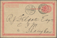 China - Ganzsachen: 1897, ICP 1 C. Canc. Bisected Bilingual "KIUKIANG 29 MAY 00" To Shanghai, Imprin - Ansichtskarten