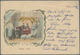 China - Ganzsachen: 1897, Card ICP 1 C. W. On Reverse Multicolour Litho "Chinese Court" And Dateline - Ansichtskarten