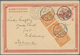 China - Ganzsachen: 1902. Chinese Imperial Post Postal Stationery Card '1 Cent' Red Reply Card Upgra - Ansichtskarten