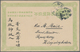 China - Ganzsachen: 1907, Card Oval Dragon 1 C. Green Question Part Cancelled Lunar Dater "Kayingcho - Postcards