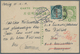 China - Ganzsachen: 1912, Flag Card 1 C. Uprated Waterlow Ovpt. 3 C. Canc. Boxed Bilingual "PEKING 3 - Ansichtskarten