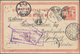 China - Ganzsachen: 1915, Junk UPU Card 4 C. Canc. "SHANGHAI DEC 27 16" Via Siberia To Sweden, Trans - Postcards