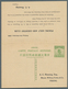 China - Ganzsachen: 1920. Chinese Imperial Post Postal Stationery Double Reply Card 'Junk' 1c Apple- - Postcards