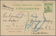 China - Ganzsachen: 1924: China 1c Junk Postal Stationery Card Cancelled Shanghai 9.3.1924 Sent To B - Postcards