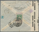 China - Flugpost: 1940, Incoming Air Mail From Thailand Via Hong Kong: Siam 1 B. On Reverse And 15 S - Other & Unclassified