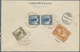 China - Incoming Mail: 1929, Boxed Bilingual "AT SENDER'S RISK" (Manchuria Railway Route Insecure Du - Sonstige & Ohne Zuordnung