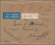 China - Incoming Mail: Belgium 1933, Meter 50 Fr. (7) Canc. "LIEGE 3 V 33" To Registered Cover Via " - Sonstige & Ohne Zuordnung
