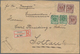 China - Fremde Postanstalten / Foreign Offices: 1889, 50 Pf. Brown (3 Inc. Pair) And 5 Pf. Green (2) - Other & Unclassified