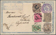 China - Fremde Postanstalten / Foreign Offices: 1902, Japanese 1½ S. Gray, Tied To Violet K1 "TIENTS - Sonstige & Ohne Zuordnung