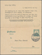 China - Besonderheiten: 1913, 2 Cents Green Double Postal Stationery Card From The German Colony KIA - Sonstige & Ohne Zuordnung