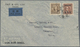 China - Taiwan (Formosa): 1947/48, Three Airmail Covers W. Ovpt. Stamps Resp. SYS Palmtree, To New Y - Autres & Non Classés