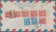 China - Taiwan (Formosa): 1947, Dr. Sun $100 (pair), $200 (block-6 Inc. Top-margin) Tied. "Taipeh2 3 - Autres & Non Classés