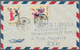 China - Volksrepublik: 1950/63, Covers (3) Resp. Ppc (1) To Hungary Inc. Folk Dances And Tien An Men - Sonstige & Ohne Zuordnung