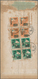 China - Volksrepublik: 1950 (ca.). Express Envelope Bearing SG 1424, $500 Orange (block Of Four) And - Other & Unclassified