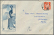 China - Volksrepublik: 1955/61, 2 Covers, Definitives 8 F. Orange Foundry Worker Tied "Xizang Lasa" - Other & Unclassified