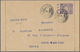 Japanische Post In China: 1908, Two Staionery Cards With Additional Franking And One Card Letter Eac - 1943-45 Shanghai & Nanjing