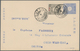 Japanische Post In China: 1908, Two Staionery Cards With Additional Franking And One Card Letter Eac - 1943-45 Shanghai & Nanjing