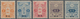 Japanische Post In China: 1914/19, Tazawa Watermarked Granit Paper Set 1/2 S.-1 Y. Inc. The 1919 Sup - 1943-45 Shanghai & Nanjing