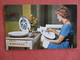 Girl Painting A Plate Royal Delftware Factory    Ref 3136 - Craft