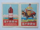 1933 Calendrier Pub Byrrh Vin Au Quiquina Femme Sur âne Portant Panier Osier Avec Raisins - Klein Formaat: 1921-40