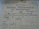 ZA168.24 MILAN MIlano - Hotel Metropole Et Monopole - Filippo Balzari -  1928  Checkout Invoice VERY BAD GRADE - Italy