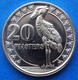 SOUTH SUDAN - 20 Piastres 2015 "shoebill Stork" KM# 2 - Edelweiss Coins - South Sudan