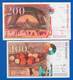 2  Billets - 200 F 1995-1999 ''Eiffel''