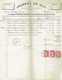 M-Facture Journal De Huy - Obli Huy (Nord) Le 5-Octo-1900 Par Burdinne Vers Héron Sur 58x3 - Printing & Stationeries