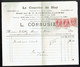 M-Facture Le Courrier De Huy - Obli Huy (Nord) Le 24-Juillet-1909 Par Burdinne Vers Héron Sur 74x3 - 1900 – 1949