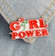 Pins Pin's Badge NEUF En Métal ( Brooch ) - Girl Power - Autres & Non Classés