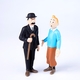 6 Figurines En PVC NEUVES ! Tintin, Le Capitaine Haddock, Le Professeur Tournesol, Dupond Et Dupont, Milou - Tintin