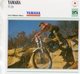 Yamaha TY 250 -  Tout Terrain (Trials)  - 1974 -  Fiche Technique/Carte De Collection - Motociclismo