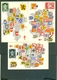 1945 CARTES Des 9 PROVINCES Avec Un Timbre Oblitéré Sur Chaque Carte - Voir Les 3 Scans - 1934-1951