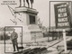 INEDIT MONTEREAU FAULT YONNE - OCCUPATION - UN SOLDAT ALLEMAND DEVANT LA STATUE DE NAPOLEON TOUCHEE PAR LES TIRS - 1940 - Montereau