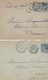 Lot De 2 Enveloppes Entier Type Sage15c Taxe Reduite A 0.10 F Complement D'affranchissement Avec Type  Blanc 5c - Standard Covers & Stamped On Demand (before 1995)