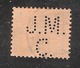 Perfin/perforé/lochung Switzerland No YT141/141a 1914 William Tell J.M.  C. Jacky Maeder & Cie Internationale Transporte - Perfins