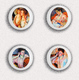 35 X Mary Cassatt Painting Fan ART BADGE BUTTON PIN SET 5 (1inch/25mm Diameter) - Other & Unclassified