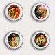 35 X Mary Cassatt Painting Fan ART BADGE BUTTON PIN SET 6 (1inch/25mm Diameter) - Other & Unclassified