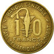 Monnaie, West African States, 10 Francs, 1974, Paris, TB+ - Costa D'Avorio