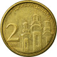 Monnaie, Serbie, 2 Dinara, 2006, TB+, Nickel-brass, KM:46 - Serbie