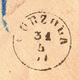 AUSTRIA - DALMAZIA -  CURZOLA  From BILOXI Mississippi - Recom Letter - Incoming Postmark Diameter  17mm - 1881 - ...-1850 Voorfilatelie