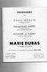 Chanteuse Marie DUBAS Programme (premiere Page Abimée) - Programmes