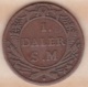 Sweden , 1 Daler S.M. 1718 .FLINK OCH FÄRDIG . KM# A356 - Suède