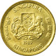 Monnaie, Singapour, 5 Cents, 1989, British Royal Mint, TTB, Aluminum-Bronze - Singapour